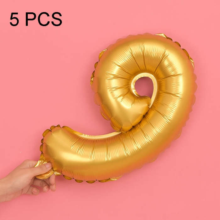 5pcs 16inch Number Foil Balloons Happy Birthday Party Wedding Balloons, Pink, 4, Gold, 2, Pink, 8...