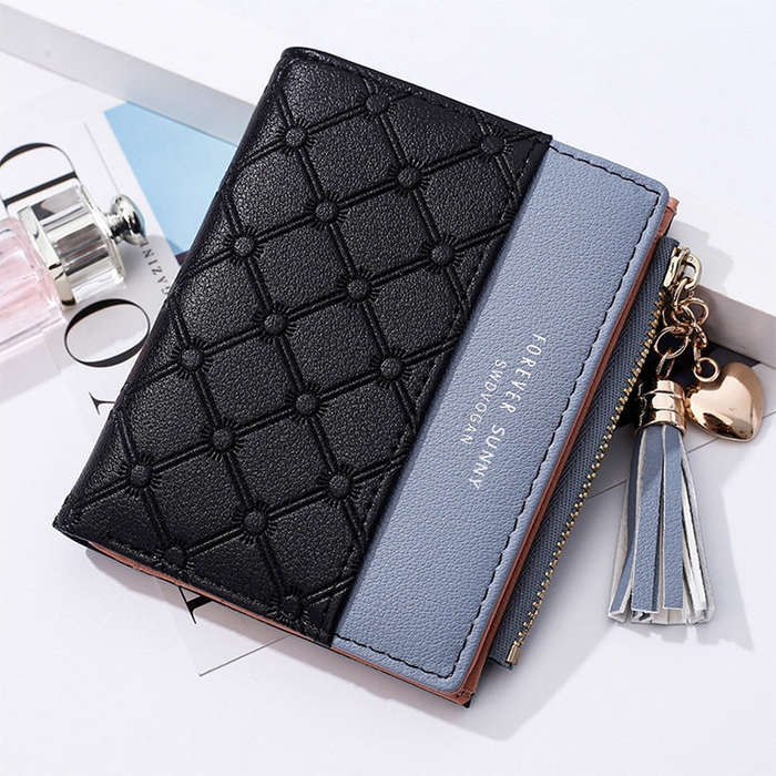 Cute Fashion Purse Leather Long Zip Wallet Coin Card Holder Soft Leather Phone Card Female Clutch...