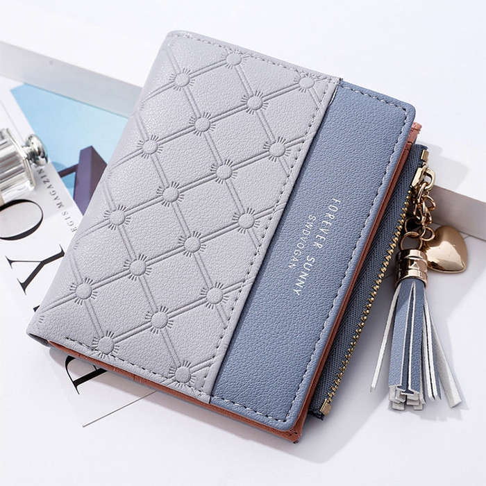 Cute Fashion Purse Leather Long Zip Wallet Coin Card Holder Soft Leather Phone Card Female Clutch...