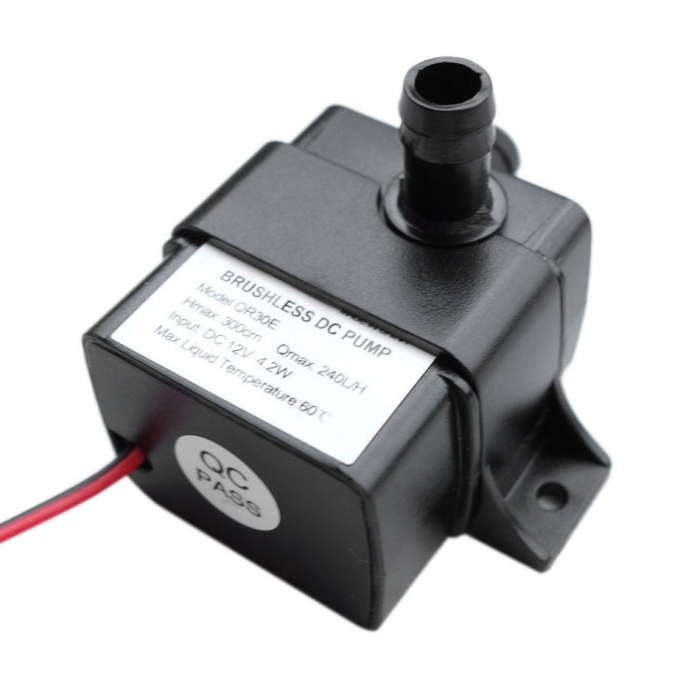 240L/H Ultra-quiet Flow Rate Waterproof Brushless Pump Mini Submersible Water Pump, Mini Submersi...