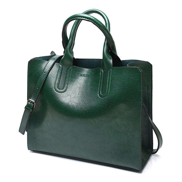 Leather Handbags Big Women Bag Casual Female Bags Trunk Tote Shoulder Bag Ladies Large Bolsos