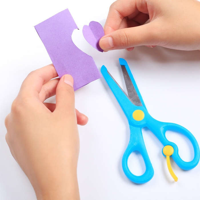 Elastic Safety Scissors Candy-Colored Knife