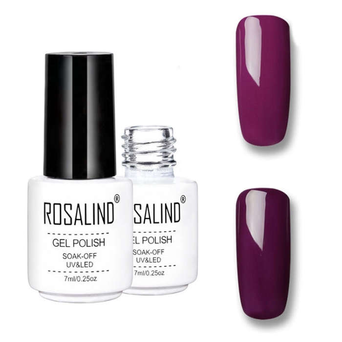 ROSALIND Gel Polish Set UV Semi Permanent Primer Top Coat Poly Gel Varnish Nail Art Manicure Gel,...
