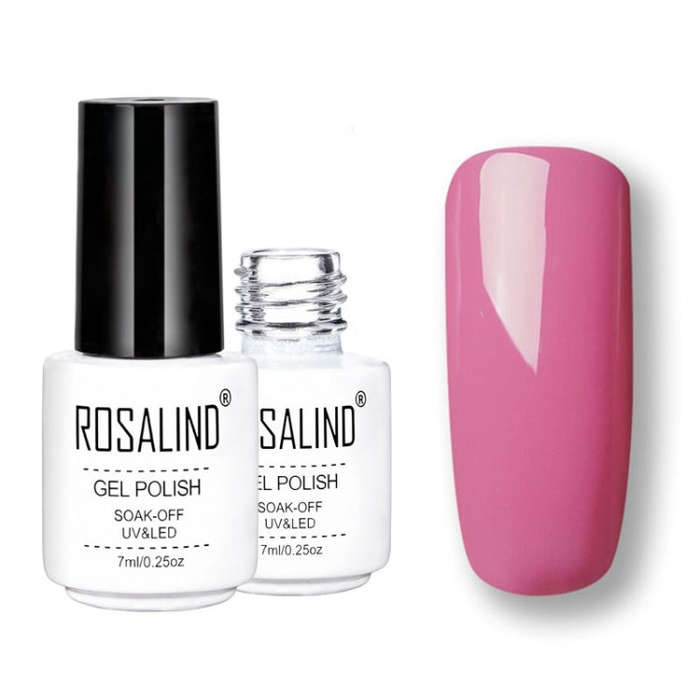 ROSALIND Gel Polish Set UV Semi Permanent Primer Top Coat Poly Gel Varnish Nail Art Manicure Gel,...