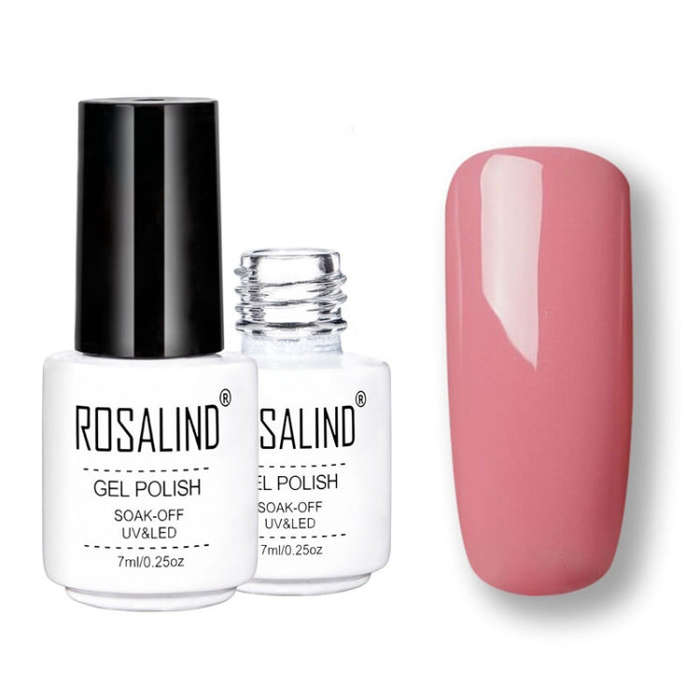 ROSALIND Gel Polish Set UV Semi Permanent Primer Top Coat Poly Gel Varnish Nail Art Manicure Gel,...