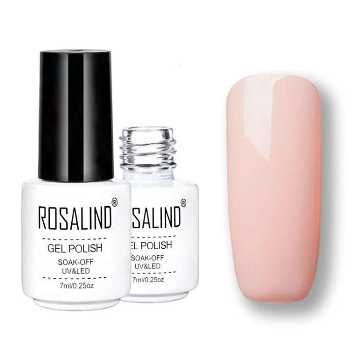 ROSALIND Gel Polish Set UV Semi Permanent Primer Top Coat Poly Gel Varnish Nail Art Manicure Gel,...