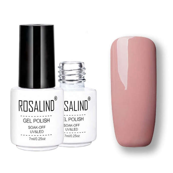 ROSALIND Gel Polish Set UV Semi Permanent Primer Top Coat Poly Gel Varnish Nail Art Manicure Gel,...