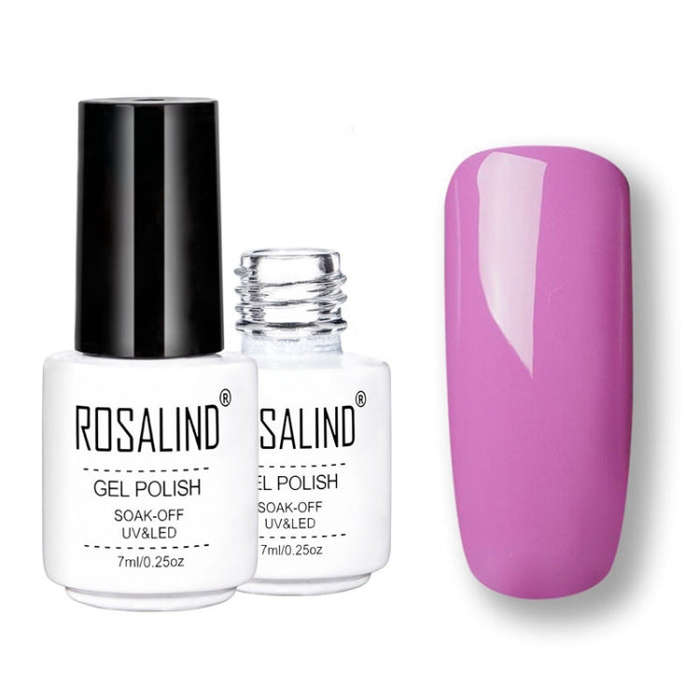 ROSALIND Gel Polish Set UV Semi Permanent Primer Top Coat Poly Gel Varnish Nail Art Manicure Gel,...