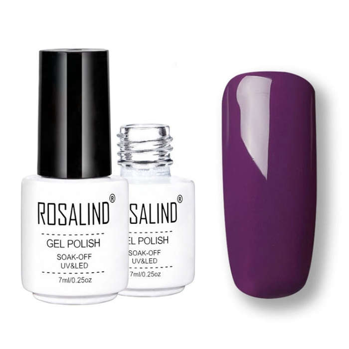 ROSALIND Gel Polish Set UV Semi Permanent Primer Top Coat Poly Gel Varnish Nail Art Manicure Gel,...