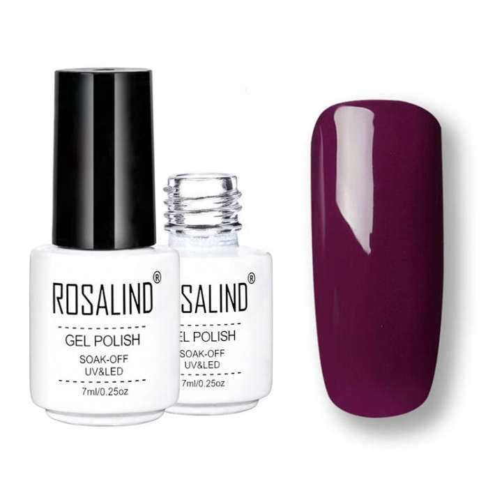 ROSALIND Gel Polish Set UV Semi Permanent Primer Top Coat Poly Gel Varnish Nail Art Manicure Gel,...