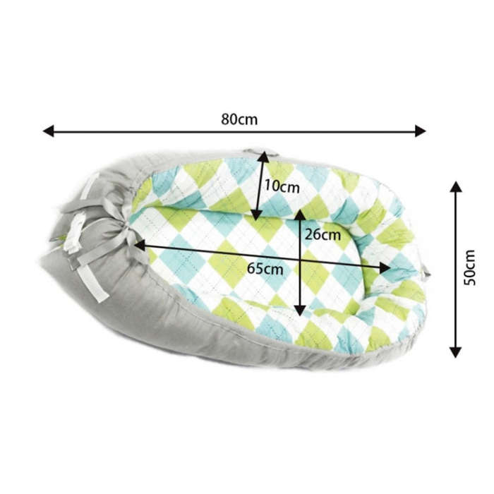 Baby Nest Bed Crib Portable Removable and Washable Crib Travel Bed Cotton Cradle for Children Inf...