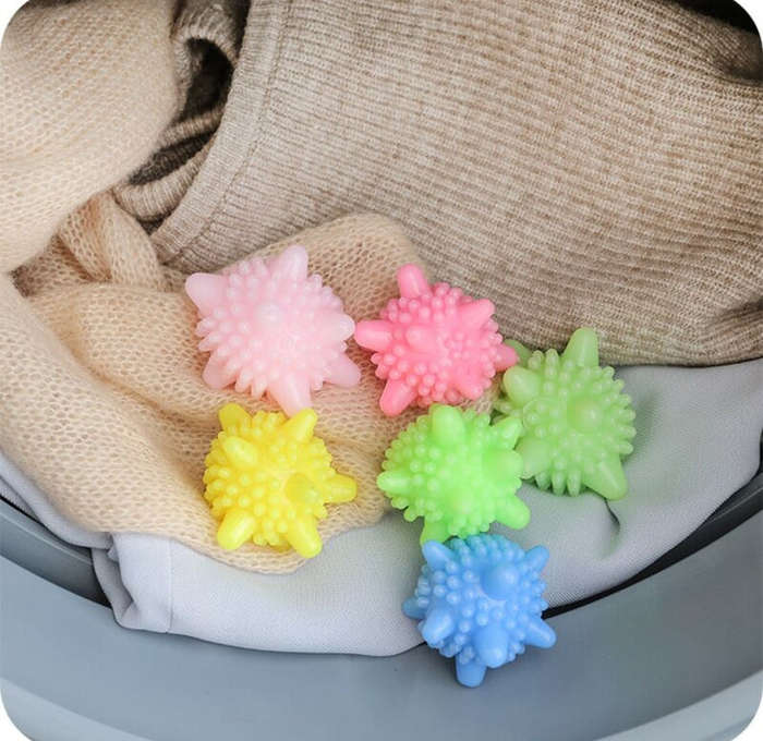 5 PCS Anti-winding Strong Decontamination Laundry Ball Home Washing Machine Starfish Solid Cleani...