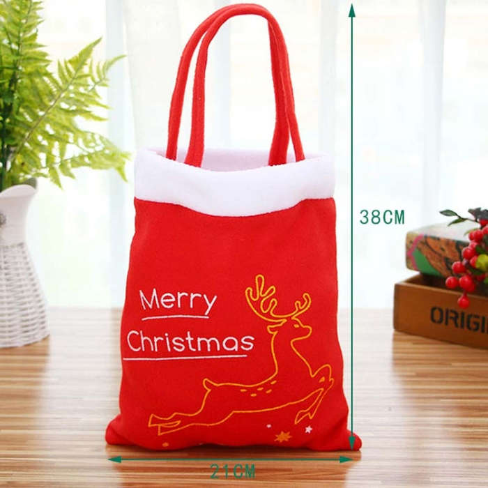 Christmas Eve Decoration Backpack Gift Bag, Elk, Christmas Tree