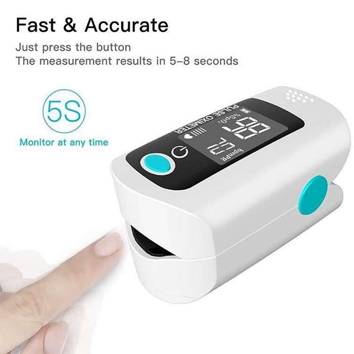X1805 Oxygen Saturation Detector Medical Monitoring Heart Rate Finger Clip Oximeter, Green, Black...