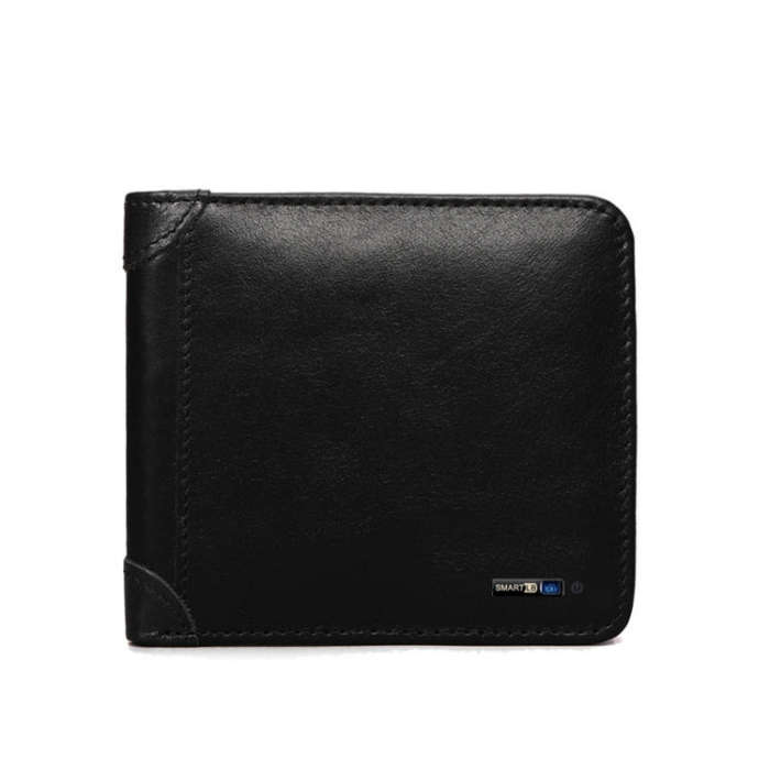 Men Leather Business Wallet Smart Anti-Lost Anti-Theft Wallet, Smart