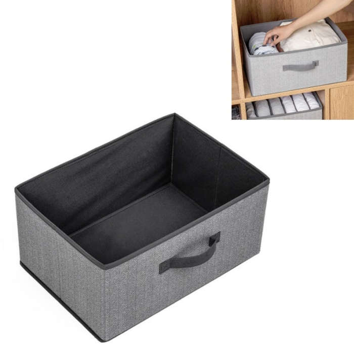 Non-woven Drawer Storage Box Square Uncovered Clothing Debris Sorting Box, 16L, 23L, 29L