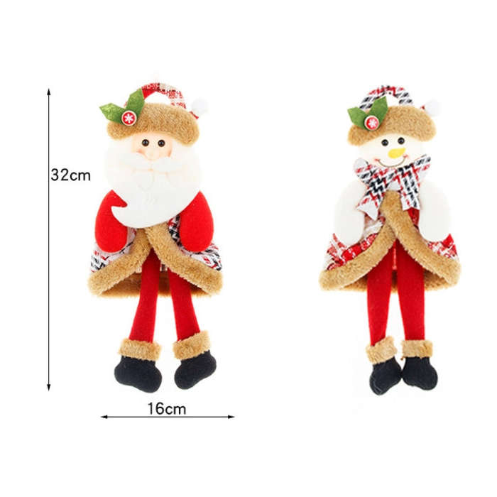 Christmas Cartoon Doll Decoration Pendant, Senior, Snowman, Fawn