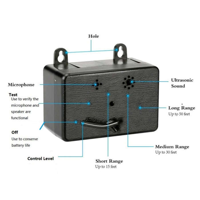 Ultrasonic Dog Repeller Pet Automatic Bark Stopper Dog Training Supplies, CSB20 (Rechargeable), C...