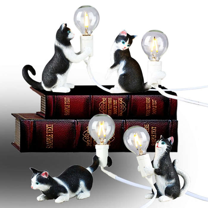 Cat Light Animal Table Lamp Mini Night Light, US Plug, EU Plug, UK Plug, AU Plug