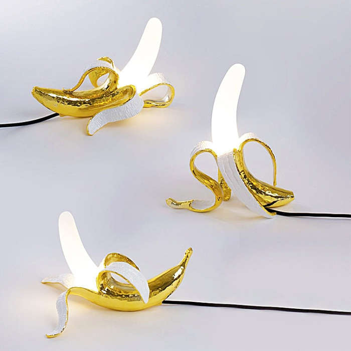 Banana Table Lamp Bedroom Decoration Lamp, US Plug Standing Posture, US Plug Sitting Posture, US ...