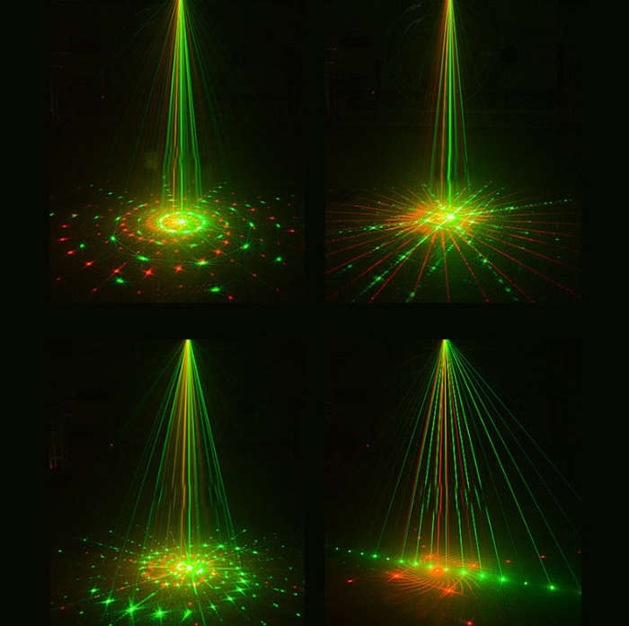 R90 8W UV Mini Laser Light Sound Control Induction Stage Atmosphere Light Bar KTV Laser Light, US...