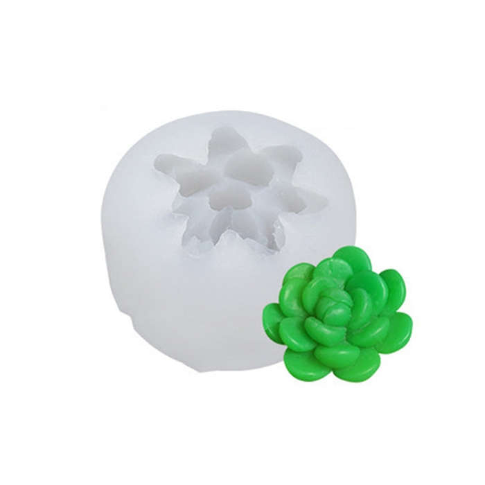 Fleshy Three-Dimensional Candle Silicone Mold DIY Handmade Soap Aromatherapy Epoxy Mold, SX-ZW-13...
