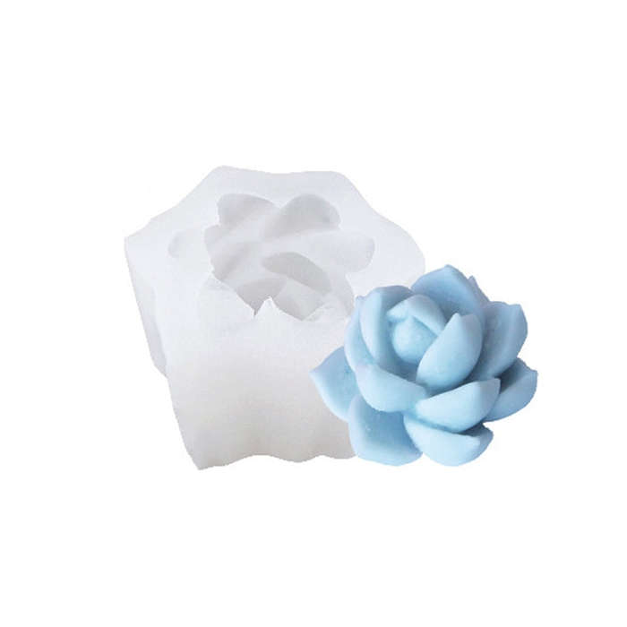Fleshy Three-Dimensional Candle Silicone Mold DIY Handmade Soap Aromatherapy Epoxy Mold, SX-ZW-13...
