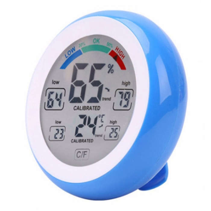 TS-S93 Multifunctional Digital Thermometer Hygrometer Temperature Humidity Meter, Max Min Value T...