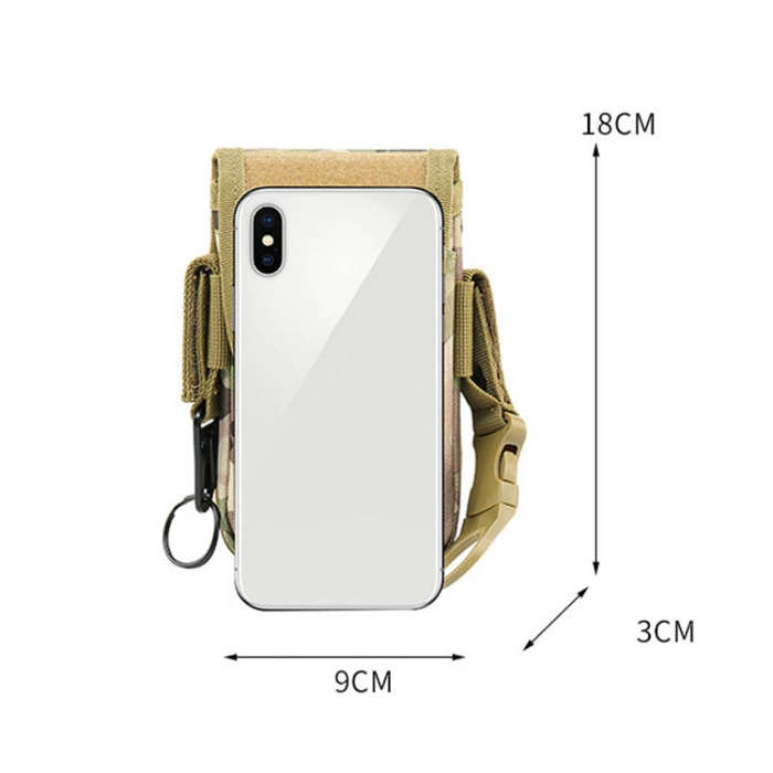 Multifunctional Large-Capacity Mobile Phone Bag Outdoor Sports Waist Bag, 1 PC