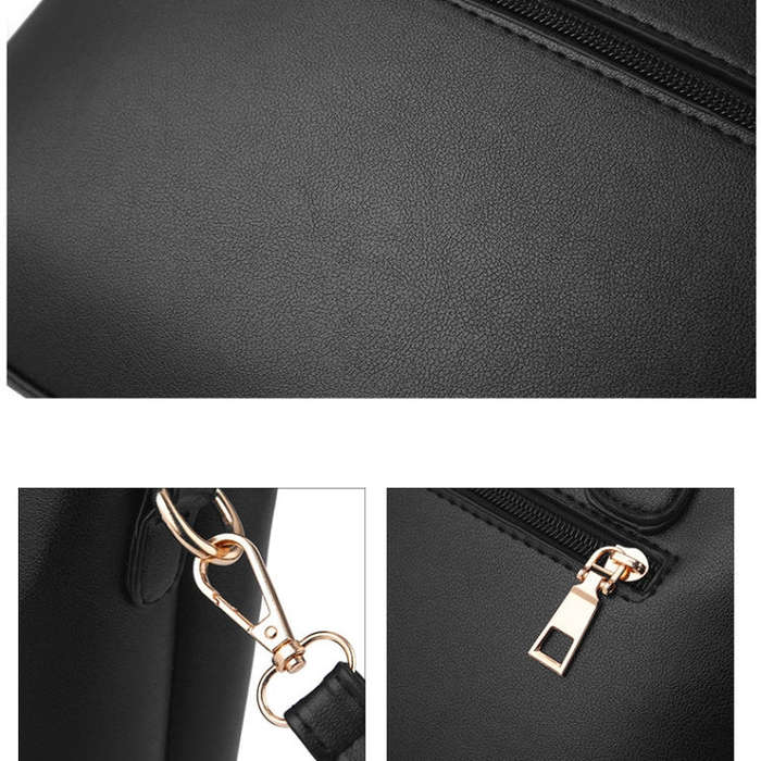 2 in 1 Women Casual Fashion Messenger Handbags Large Capacity Bag, Red Wine, Navy Blue, Black, Pi...