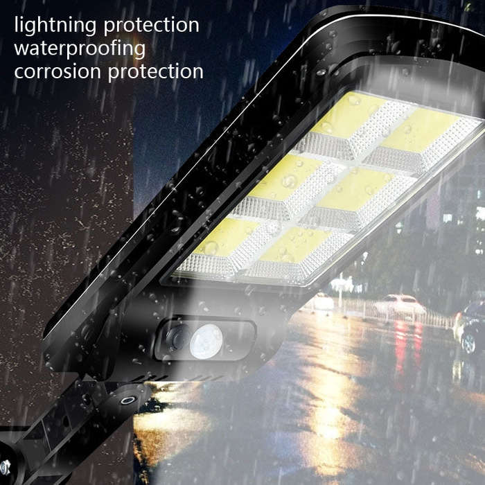 10W Solar Power Human Body Induction + Light Control Street Light Multi-Function Remote Control O...