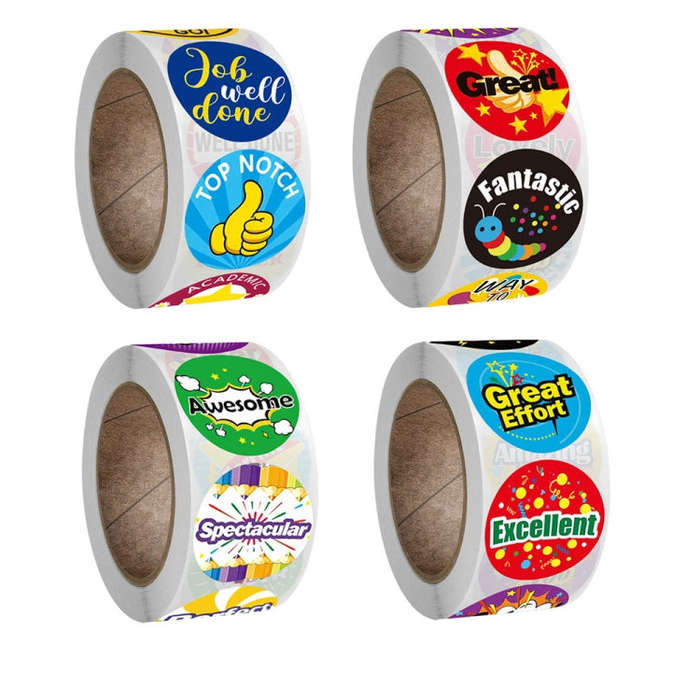 Children Toy Reward Stickers Office Stationery Decoration Label Sealing Sticker, 2.5cm / 1inch