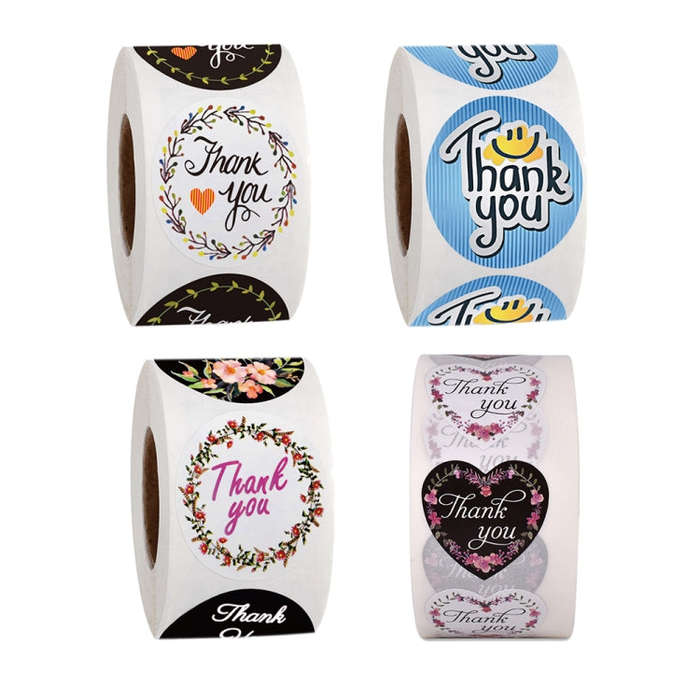 Thank You Baking Cake Wedding Decoration Stickers, 2.5cm / 1 inch