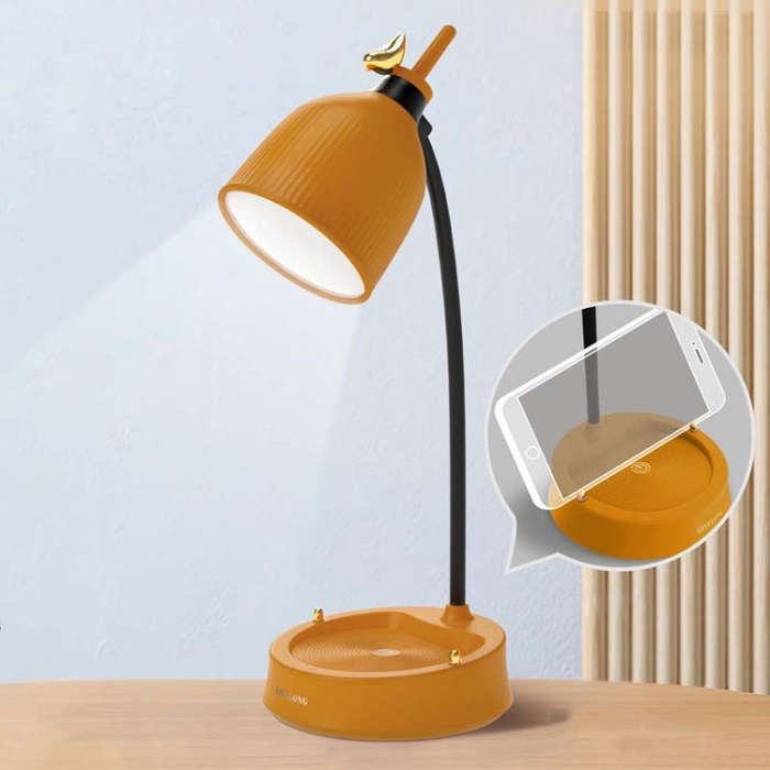 GIVELONG Forest Bird LED Touch Usb Table Lamp With Mobile Phone Holder Bedroom Bedside Night Ligh...