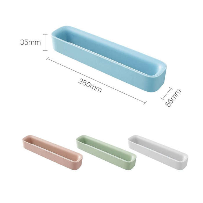 Seamless Paste Storage Rack Wall Paste Shoe Rack Bathroom Wall-Mounted Slippers Shelf Household C...