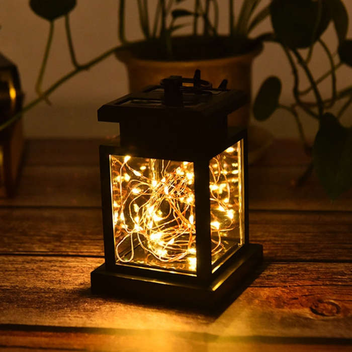 Solar Copper Wire Candle Light Outdoor Garden Waterproof Landscape Decorative Lawn Light, Copper ...