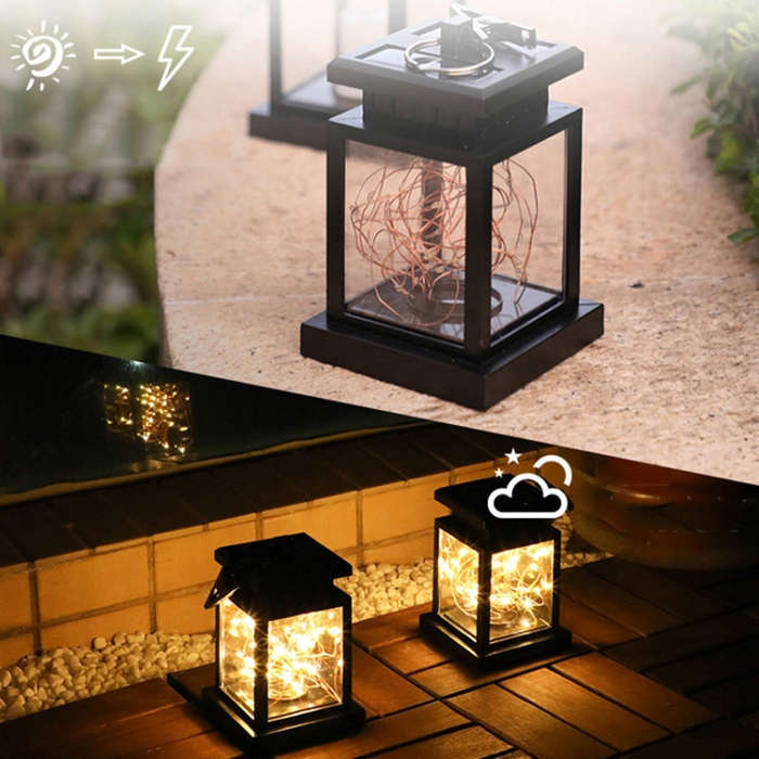 Solar Copper Wire Candle Light Outdoor Garden Waterproof Landscape Decorative Lawn Light, Copper ...