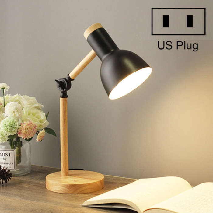 T1062 Dormitory Eye Protection Desk Lamp Bbedroom Bedside Wood Lamp