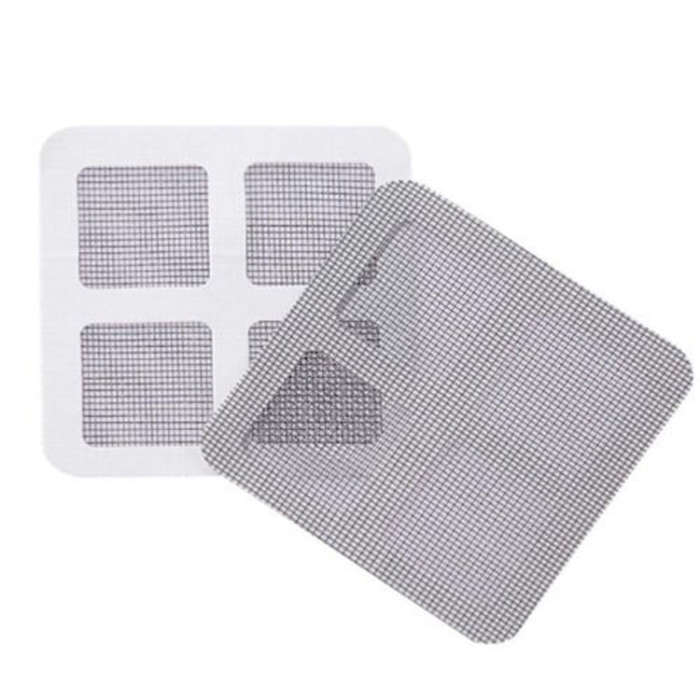 6pcs / Pack Anti-Insect Fly Bug Door Mosquito Screen Net Repair Tape Patch Adhesive Tape, 9 PCS