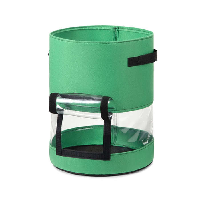 360 Degree Transparent Potato Bag In The Middle Covered Plant Growing Bag, Medium (30x35cm) 26 Li...
