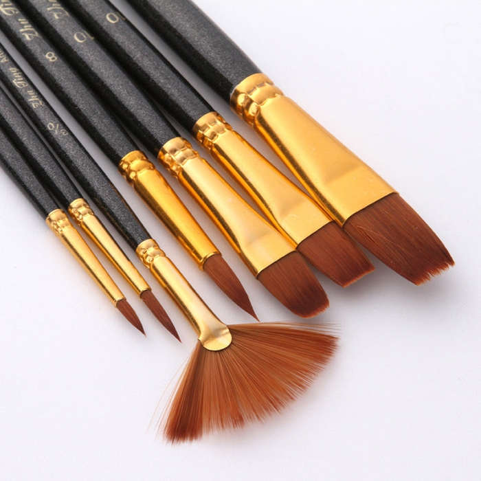 ZHU TING 7 in 1 Nylon Brushes Watercolor Brushes And Oil Brushes Art Painting Supplies, 21 PCS / ...
