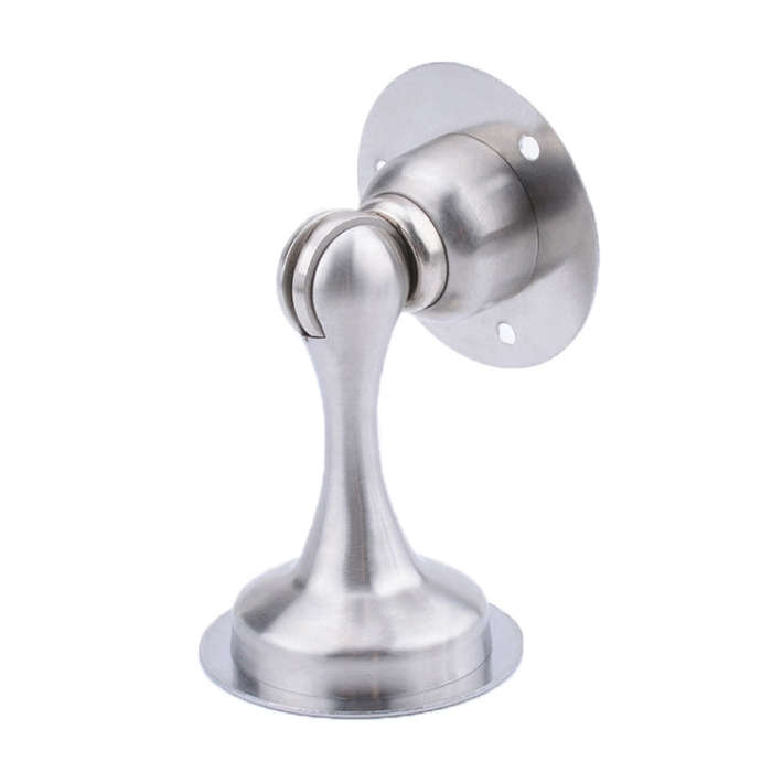 Punch-Free Stainless Steel Thickened Strong Magnetic Door Stopper, Brushed Steel, Green Bronze, R...