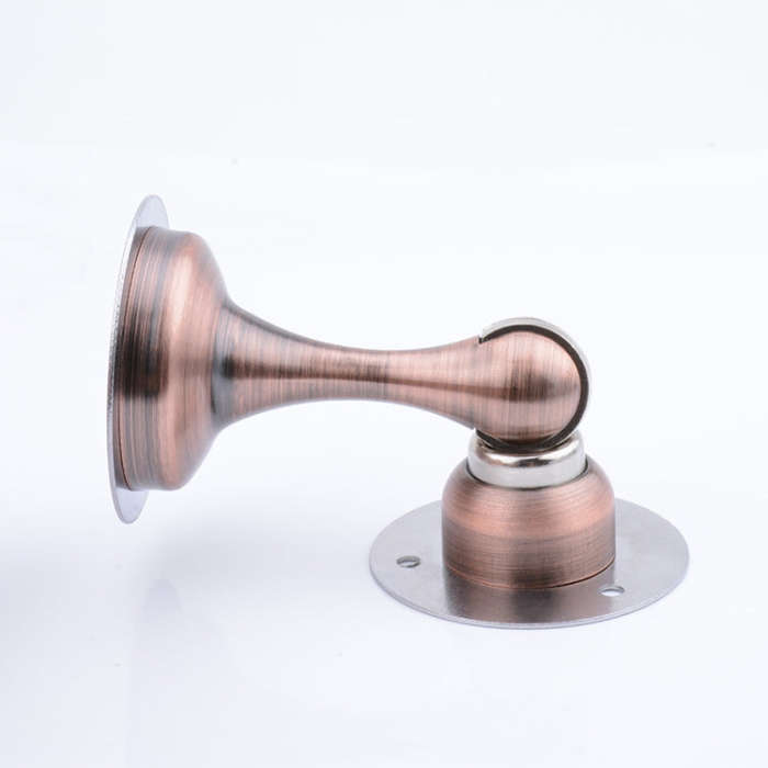 Punch-Free Stainless Steel Thickened Strong Magnetic Door Stopper, Brushed Steel, Green Bronze, R...
