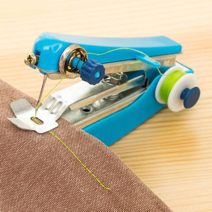 Portable Mini Small Handheld Sewing Machine Household Multifunctional Pocket Manual Micro Tailori...