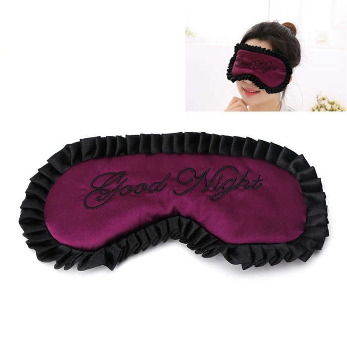 Comfortable Imitation Silk Satin Personalized Travel Sleep Mask Eye Cover