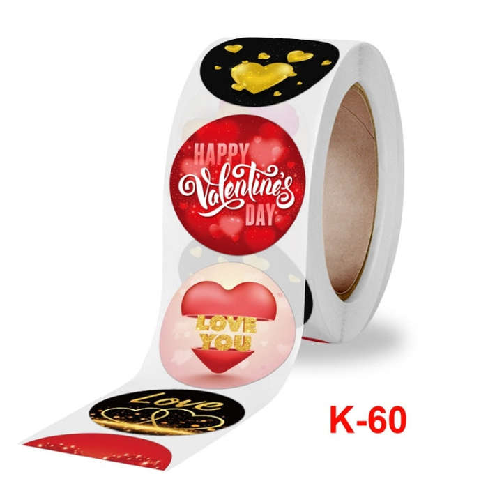5 PCS Valentines Day Love Stickers Gift Decoration Stickers, Valentines Day Love Stickers
