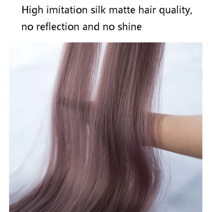 5 PCS Color Highlighting Hair Extension Piece One-Piece Invisible Seamless Hair Extension Piece, ...