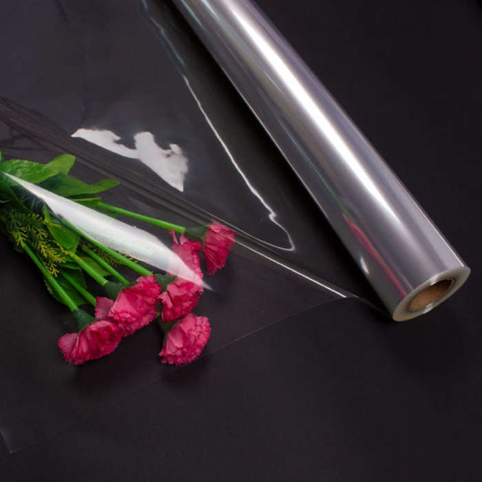2.5 Silk 40cmx30m Bouquet Wrapping Paper Waterproof Material Transparent Flower Gift Wrapping Pap...