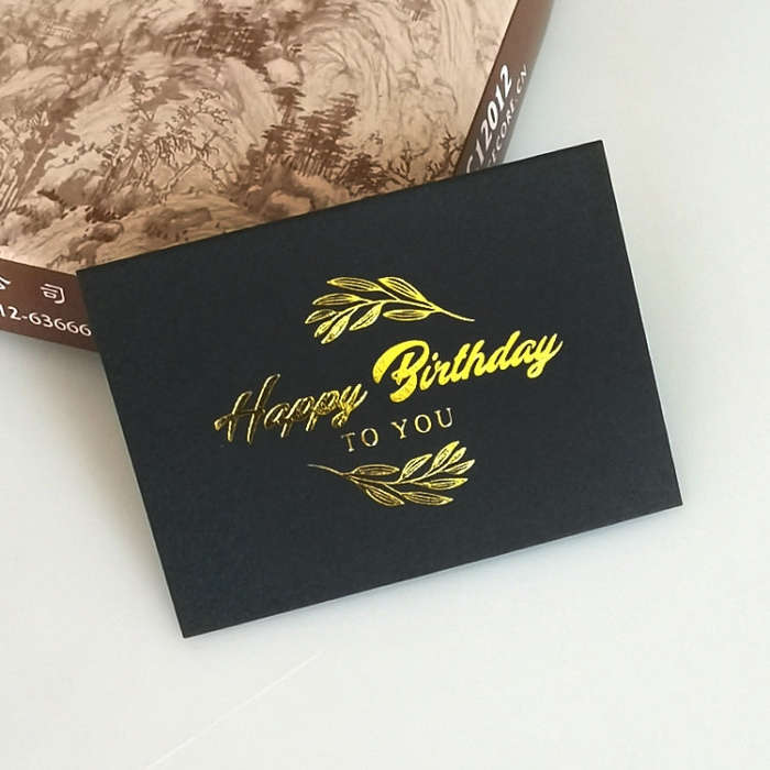 150 PCS Wedding Blessing Card Thank You Message Gift Decoration Card Bronzing Flower Greeting Car...