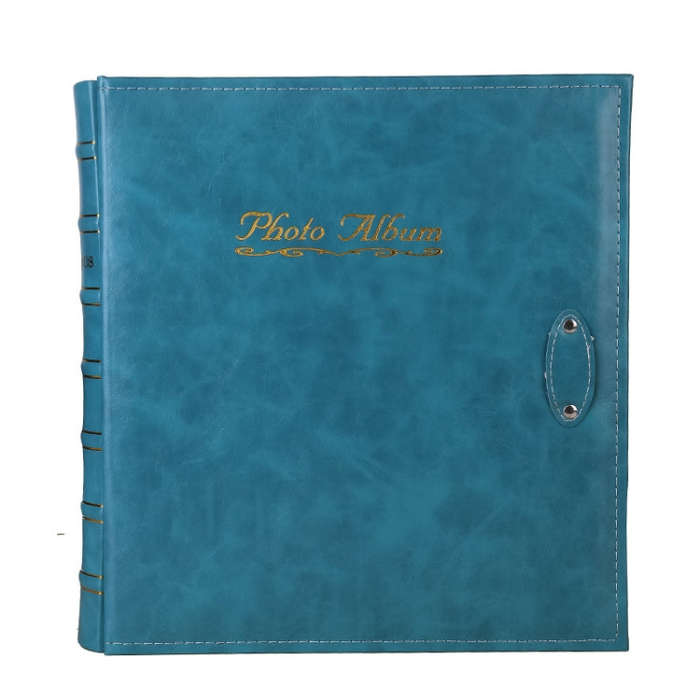 6 inch 500 Sheets Interstitial PP Album PU Leather Retro Bronzing Cover Photo Album, Red, Yellow,...